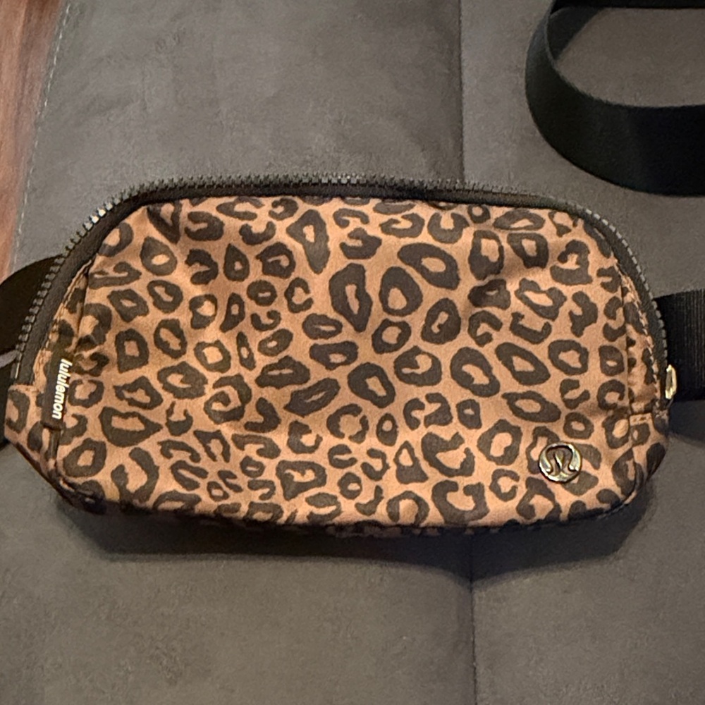 lululemon athletica Leopard Print Bag - Brown and Black